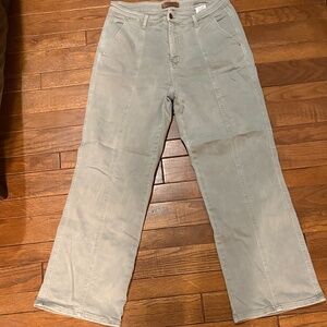Judy Blue Size 32 Sage Green Garment Dyed Straight Leg Jeans Stretch Denim